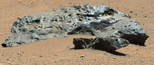 “好奇号”火星车首次在火星上发现巨大陨铁“黎巴嫩”及小陨铁“黎巴嫩B”