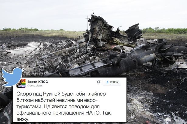 马航MH17遭击落:网传空难前一个月Twitter就有网友预言空难
