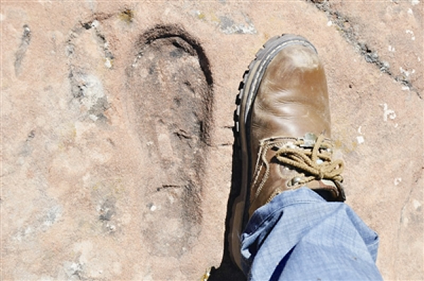 青海祁连:谁在岩石上留下神秘脚印