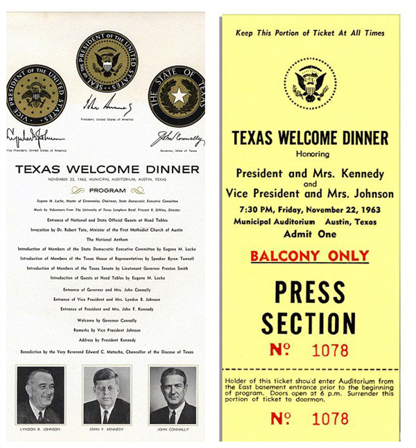 当年以肯尼迪的名义发出的晚宴邀请函有望拍出500英镑。