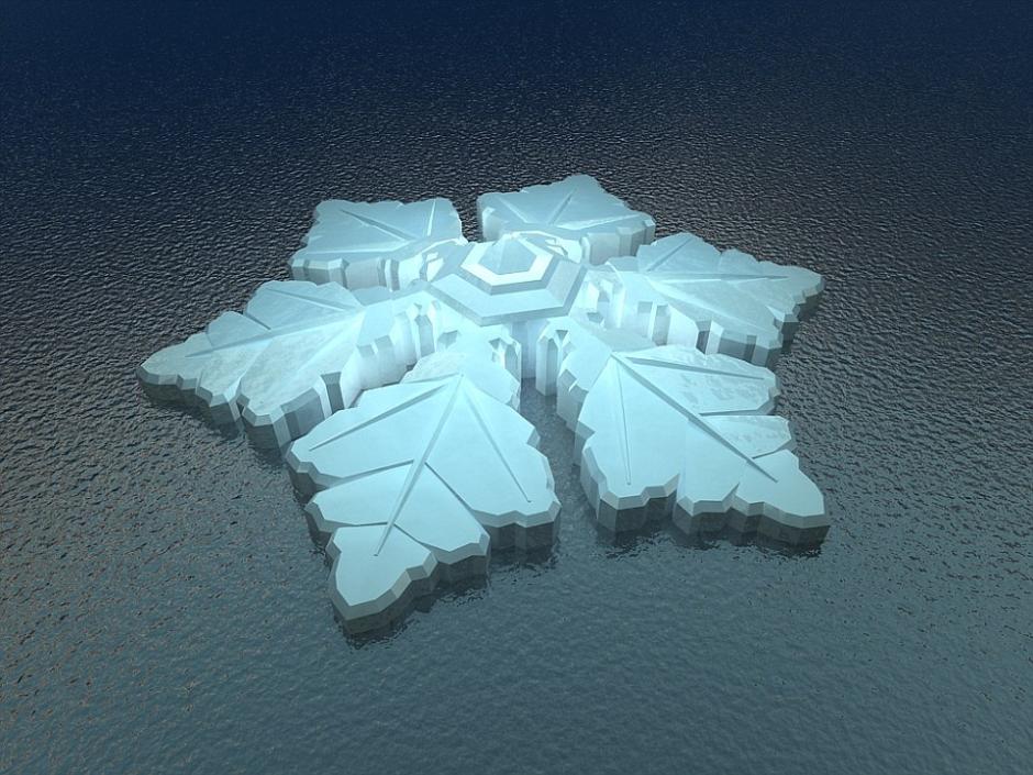 挪威位于北极圈内的城市特罗姆瑟将建设“水晶雪花”旅馆 游客床上可赏北极光