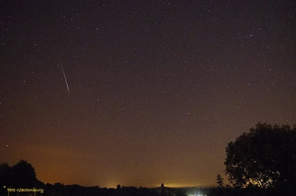 2014年8月7日摄于英国威尔特郡的英仙座流星雨