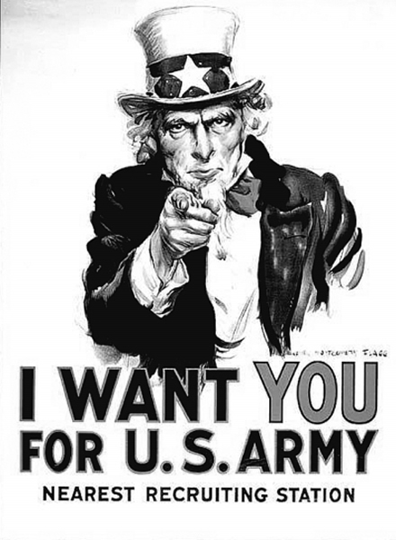 美国一战征兵海报