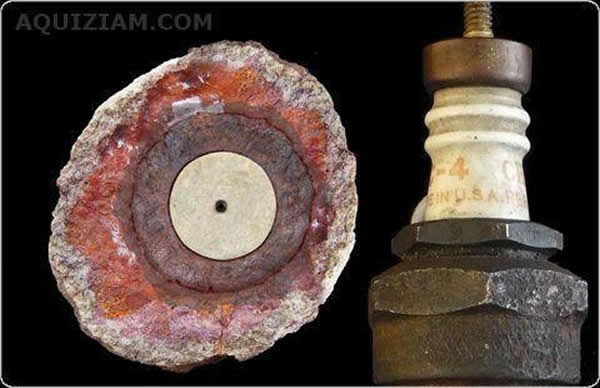 50万年前岩石中的汽车活塞?
