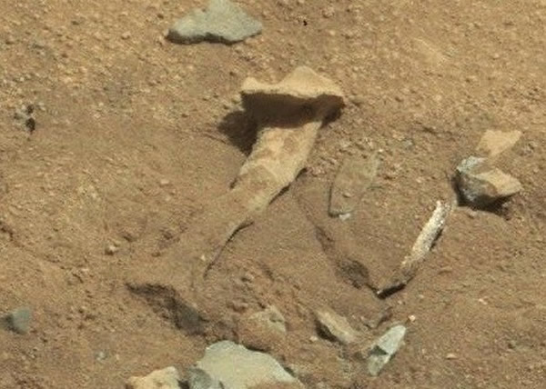 “好奇”号火星车传回的照片中发现外星人大腿骨?美国航天局科学家澄清