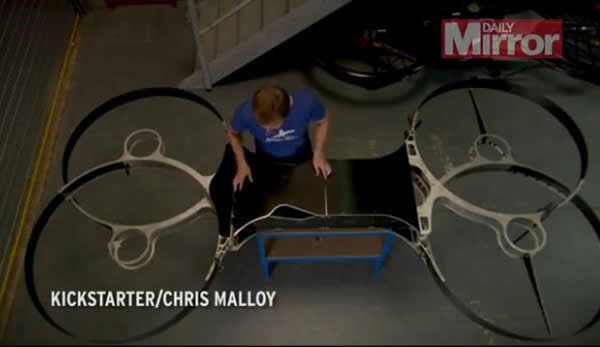 澳大利亚发明家发明出全球第一辆飞行摩托车