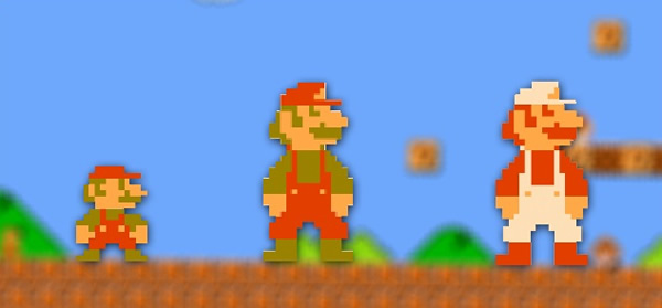 马里奥要吃蘑菇及花才能慢慢长大,意味一步步尝试累积,就能成功。