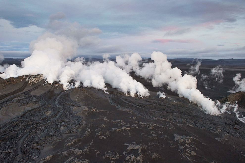 冰岛的巴达本加火山