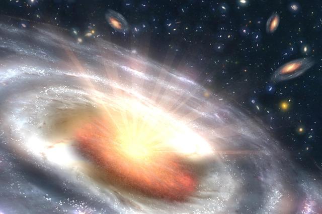 类星体是宇宙中非常独特的天体,其可释放出强大的亮度和能量,因为类星体背后隐藏着超大质量黑洞