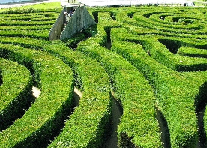 朗利特庄园的迷宫全长达2.72公里,堪称全球最长。