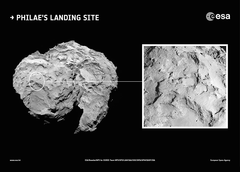 ����������̽�����Ѿ�������67P/Churyumov-Gerasimenko����ѡ����һ����½Ŀ�ĵ�