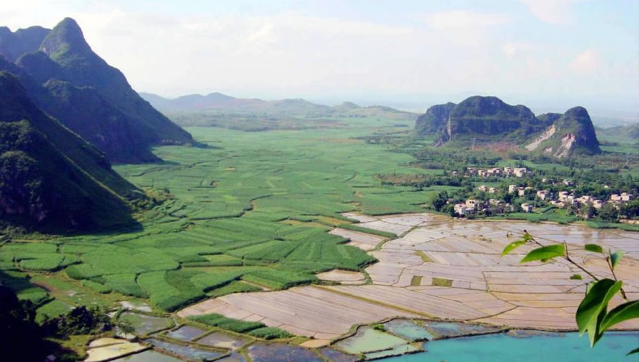 广西百色田东布兵盆地外景