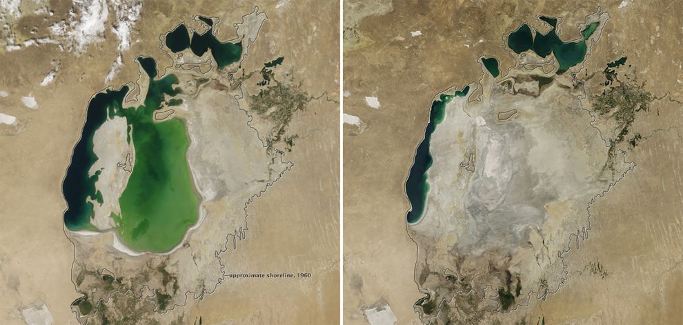 2000����̺����(��)�����​​1960��(���߱�ʾ��Χ)�Ѿ������ܶࡣ 2014�꣬�����и����ˮ����Ϊ�����ˮ��������������