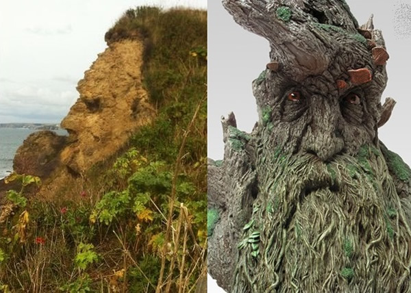 人面悬崖的样子与《魔戒》角色树胡十分相似