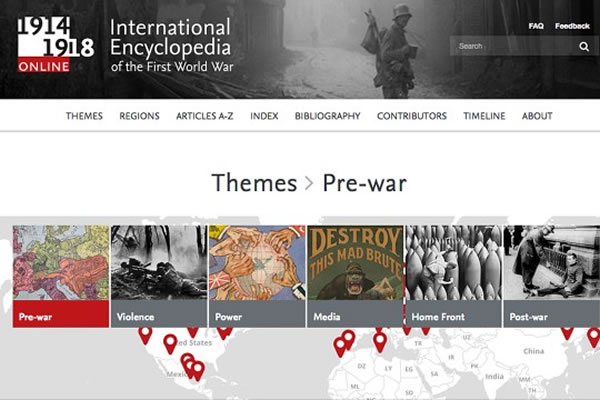 “1914—1918在线——国际第一次世界大战百科全书”网站上线