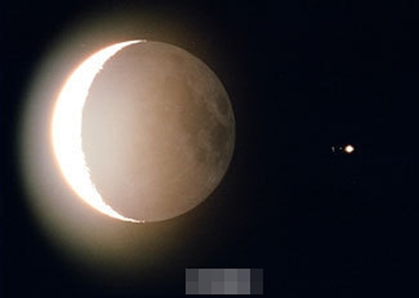 天象奇观“火星合月”傍晚出现