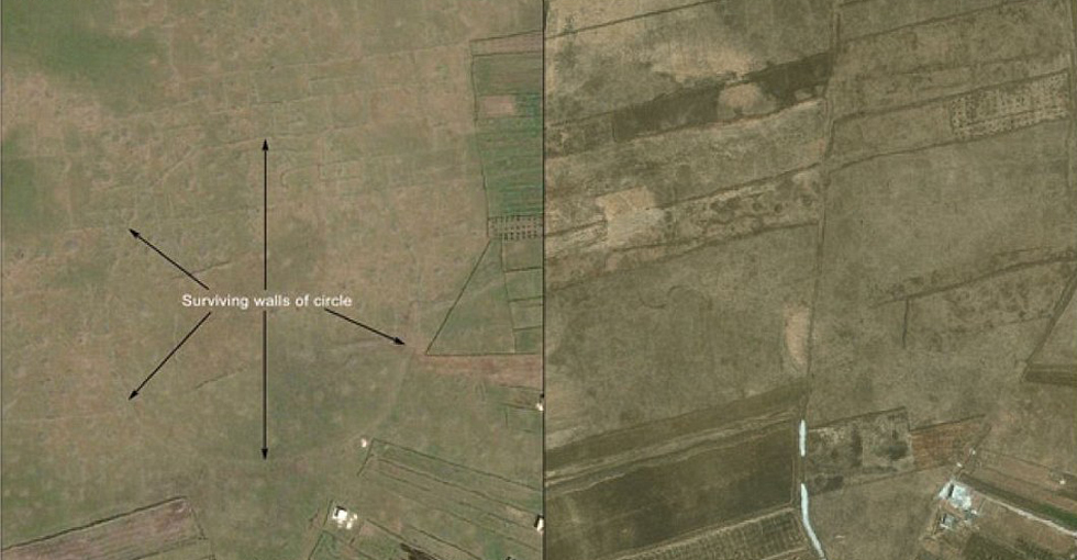 约旦境内的12个巨石圈和叙利亚发现的一个巨石圈。由于附近城市扩张,已经有6个巨石圈几乎被全部毁掉。