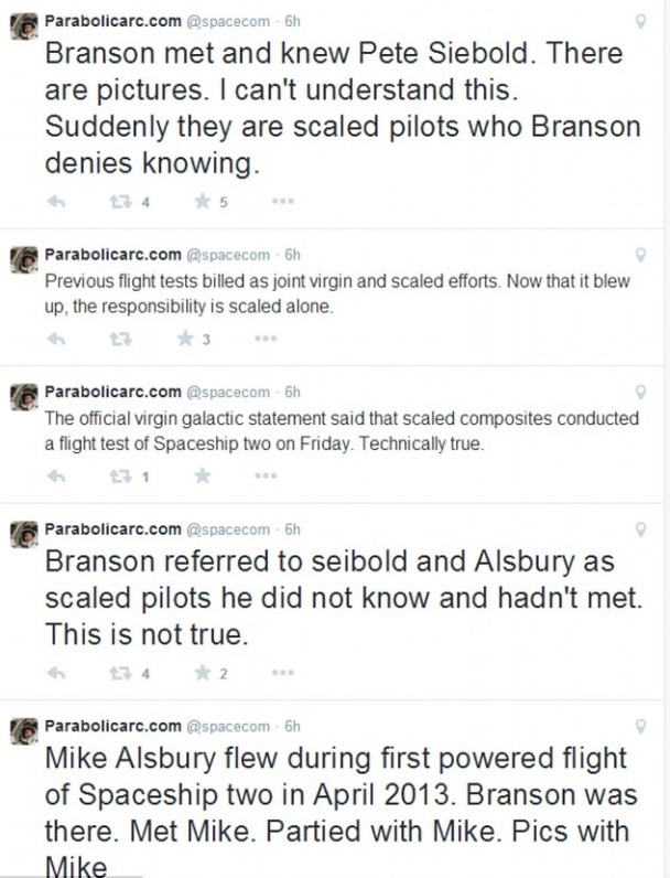 梅西尔指布兰森早己认识两名机师。