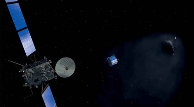 ������̽�������ͷ���½������������½��67P/Churyumov-Gerasimenko���Ǳ���