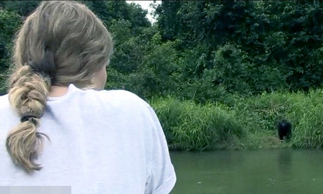 阿斯皮诺尔抵达当地公园后,贾拉前来张望。