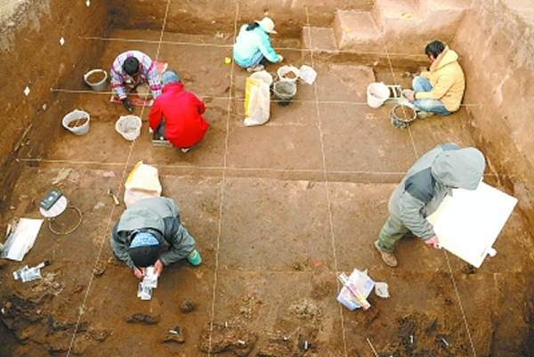 2014年151遗址发掘现场。