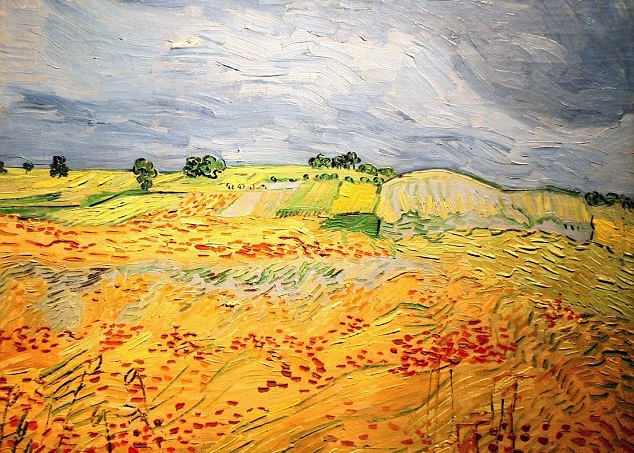 过往有专家力称梵高是在法国巴黎麦田自杀而死。图为梵高的画作。