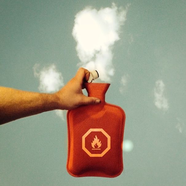 热水袋也会喷,不过今次是喷出云。