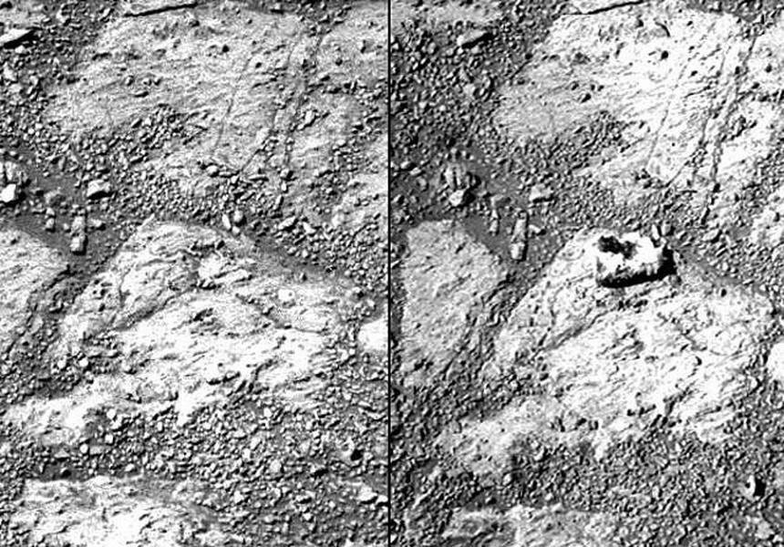 像甜甜圈的火星岩石