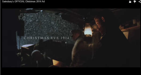 英国超市Sainsbury公布了他们最新圣诞广告,内容改编自100年前「英德休战」。