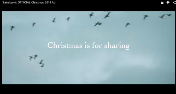 最后鸟群翱翔天际的画面打则出「圣诞节即是分享」的初衷。