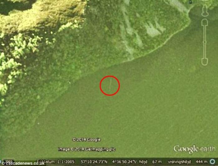 瑞典男子声称通过谷歌地图发现“尼斯湖水怪”