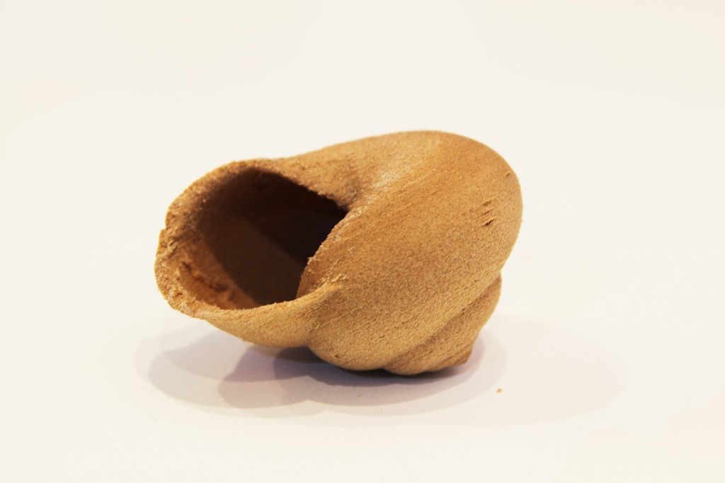 用3D列印出的ABS树脂材质寄居蟹壳。图片提供:Fablab Dynamic李柏廷。