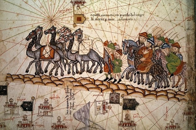 科学家发现其中一条开枝散叶的路线与丝绸之路相若