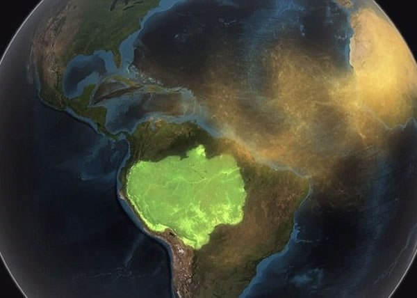 NASA指非洲撒哈拉沙漠的沙,有助滋润亚马逊雨林。