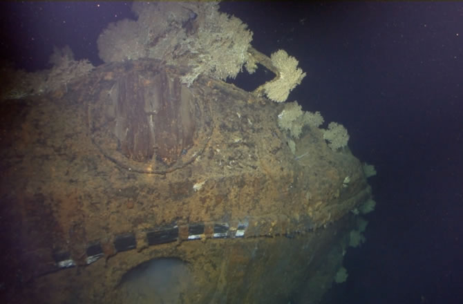 武藏号埋在海底多时