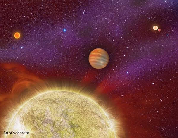 新发现四恒星系统“白羊座30”:一个行星围绕四个恒星运转