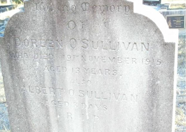 相信是奥沙利文的墓碑
