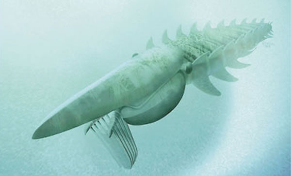 4.8亿年前的史前龙虾复原图