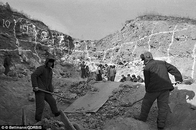 ��һ������Գ�˻�ʯ��������20�������������ѧ��ʦ��˹�����ֵġ�������50�������Щ��ʯ�Լ�һ�����ݻ�ʯ�ڽ��������չ����1927�꣬�й����ʵ�����������尺ͼ�