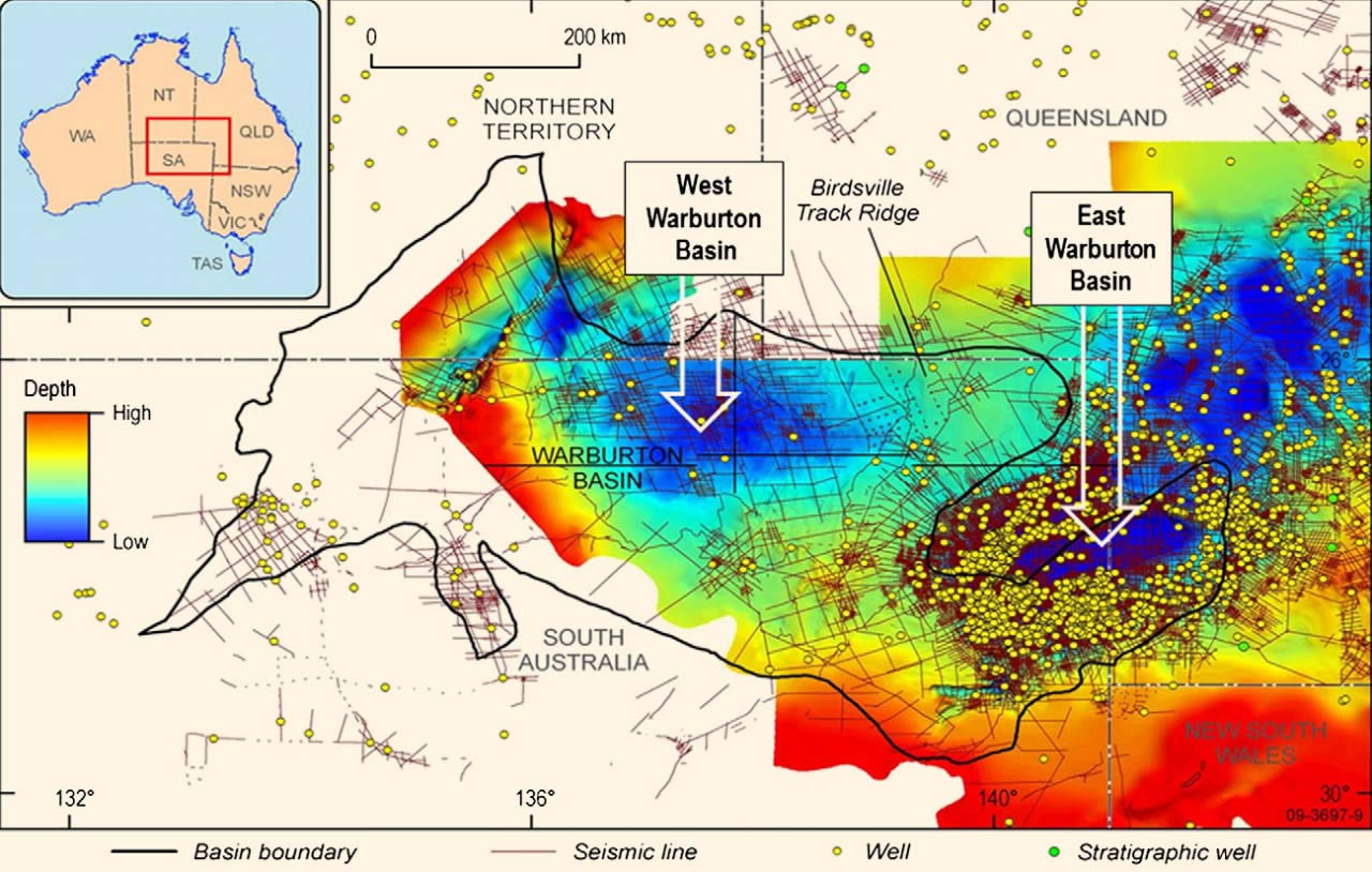 澳大利亚沃伯顿盆地(Warburton Basin)发现世界上最大的小行星撞击区