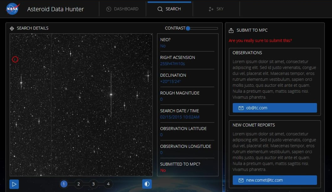 NASA发布小行星数据猎人(Asteroid Data Hunter)APP 号召全球天文爱好者一起寻找