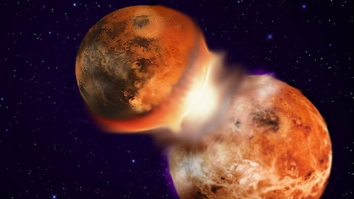 月球可能是在同地球成分极其相似的一个天体撞击地球之后形成的