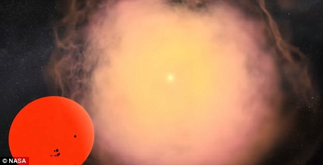 ���ǹ۲���iPTF14atg�����������������ʵ���������ֳ����������һ�ź��Ƿ��䡣����ζ��һ�Žϴ�İ���������İװ��Ǳ�ը���Ҵ�������