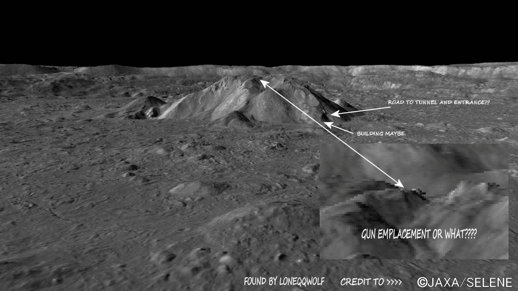 月背发现飞碟基地和城市