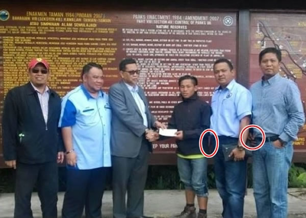 沙巴地震:灵异事件?神山照片现怪手