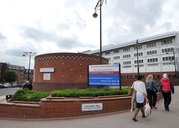 图为拍得鬼女孩的利兹一间医院。