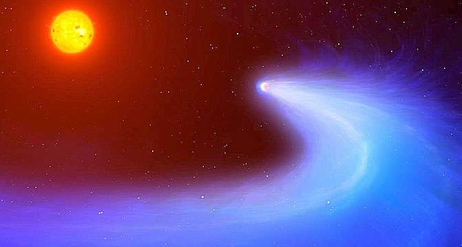 像彗星一样的行星GJ436b