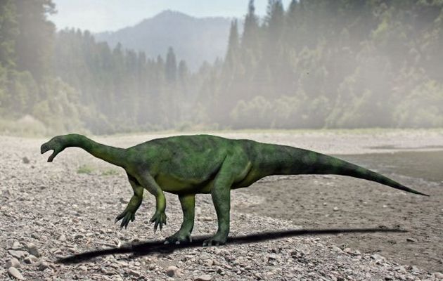 “横蜥龙”(Sefapanosaurus)复原图