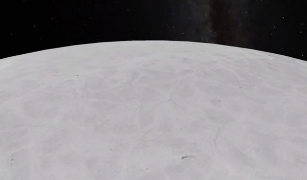 新视野号传回的最新照片显示冥王星上有氮、一氧化碳与甲烷组成的冰河、山峰以及大量的霾雾