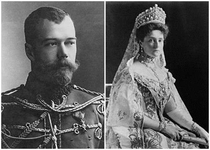 末代沙皇尼古拉二世(左图)和费奥多罗芙娜皇后(右图)的骸骨将被重起检验。